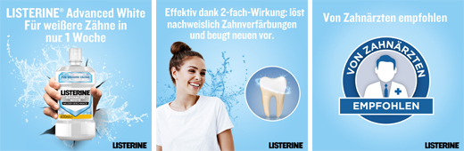 LISTERINE Avanceret hvid Mundspülung, 600 ml