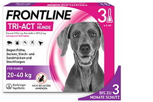 FRONTLINE Tri-Act-opløsning til drypning på hunde 20-40 kg, 3 stk