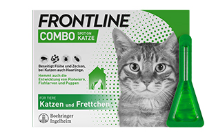 FRONTLINE Combo Spot on cat solution til påføring på huden, 6 stk