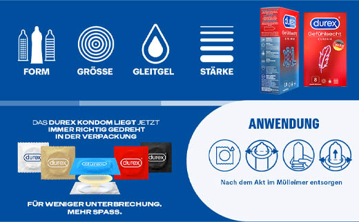DUREX naturals kondomer med vandbaseret glidecreme, 10 stk