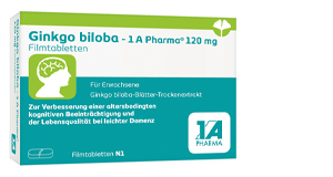 GINKGO BILOBA-1A Pharma 120 mg filmovertrukne tabletter, 60 stk