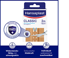 HANSAPLAST Klassisk gips 6 cmx2 m, 1 stk
