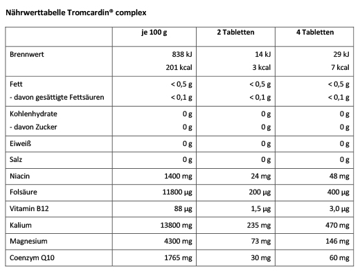 TROMCARDIN komplekse tabletter, 180 stk