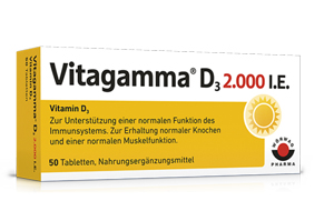 VITAGAMMA D3 2.000 I.U. D3-vitamin NEM Tabletter, 200 stk