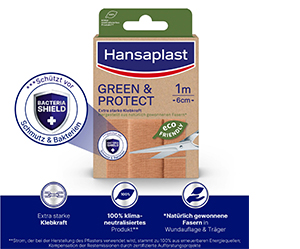 HANSAPLAST Grøn & Beskyttelsesplaster 6 cmx1 m, 1 stk