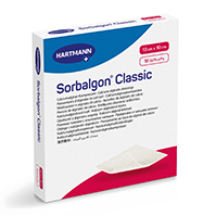 SORBALGON Klassisk 10x10 cm calciumalginatkompres, 10 stk
