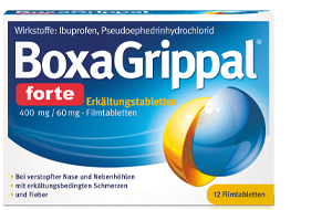BOXAGRIPPAL forte cold stick. 400 mg/60 mg FTA, 12 stk