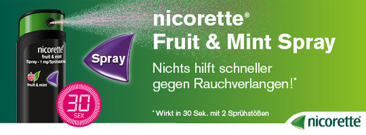 NICORETTE Frugt & Mint Spray 1 mg/spray NFC, 2 stk