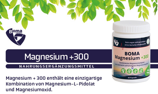MAGNESIUM+300 kapsler, 60 stk