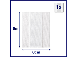 HANSAPLAST Sensitive plastre 6 cmx5 m rulle, 1 stk