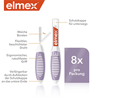 ELMEX Interdentalbørster ISO str. 6 1,1 mm lilla, 8 stk