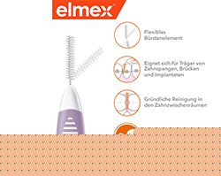 ELMEX Interdentalbørster ISO str. 6 1,1 mm lilla, 8 stk