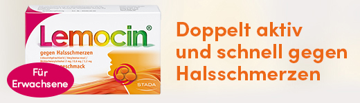 LEMOCIN mod ondt i halsen appelsinsmag Lut, 24 stk