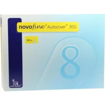 NOVOFINE Autocover kanyler 8 mm 30 G, 100 stk