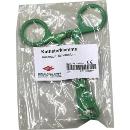 KATHETERKLEMME sakseformet plastik, 1 stk