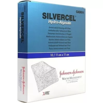 SILVERCEL Hydroalginatbandage 11x11 cm, 10 stk