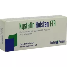 NYSTATIN Holsten filmovertrukne tabletter, 20 stk