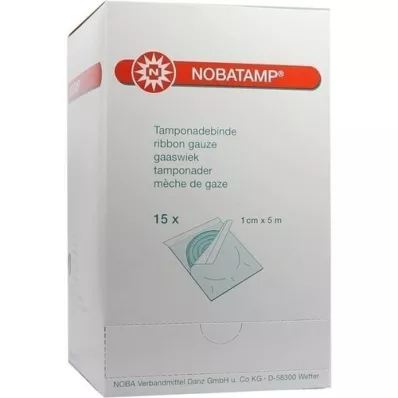 NOBATAMP-steril tamponadebind 1 cmx5 m, 15 stk