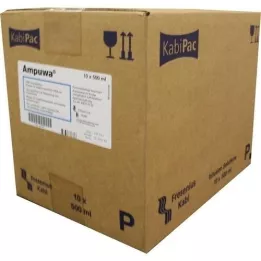 AMPUWA Plastflaske til injektion/infusionsopløsning, 10X500 ml