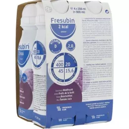 FRESUBIN 2 kcal DRINK Skovfrugt drikkedunk, 4X200 ml