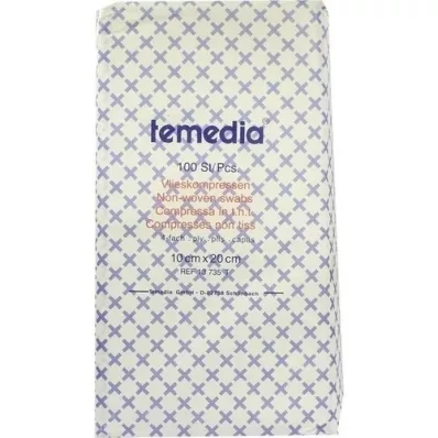 VLIESKOMPRESSEN usteril 10x20 cm 4-fold, 100 stk