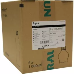 AQUA B.Braun skylleopløsning plastikflaske, 6X1000 ml