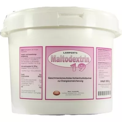MALTODEXTRIN 19 Lamperts pulver, 3500 g