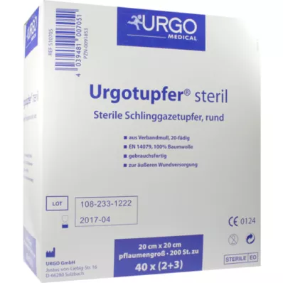 URGOTUPFER blommestørrelse steril 2+3, 200 stk