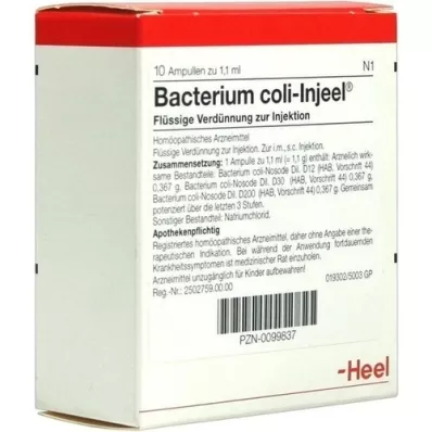 BACTERIUM COLI Injeel ampuller, 10 stk BACTERIUM COLI Injeel ampuller, 10 stk