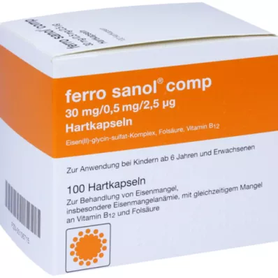 FERRO SANOL komp. Hartkaps.m.msr.überz.Piller, 100 stk