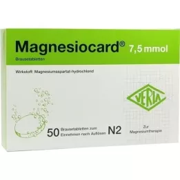 MAGNESIOCARD 7,5 mmol brusetabletter, 50 stk