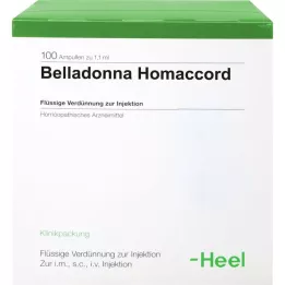 BELLADONNA HOMACCORD Ampuller, 100 stk