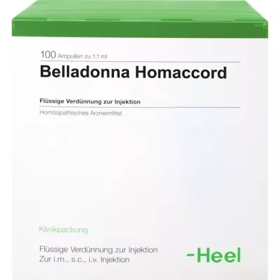 BELLADONNA HOMACCORD Ampuller, 100 stk