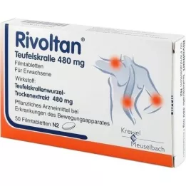 RIVOLTAN Djævleklo 480 mg filmovertrukne tabletter, 50 stk