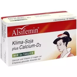 ALSIFEMIN Klima-Soja plus Calcium D3 tabletter, 60 stk