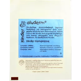 ALUDERM Børnekompresser 6x6 cm, 1 stk
