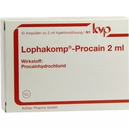LOPHAKOMP Procaine 2 ml injektionsvæske, 10X2 ml