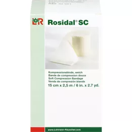 ROSIDAL SC Kompressionsbandage blød 15 cmx2,5 m, 1 stk