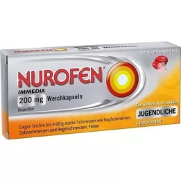 NUROFEN Immedia 200 mg bløde kapsler, 10 stk