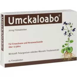 UMCKALOABO 20 mg filmovertrukne tabletter, 15 stk