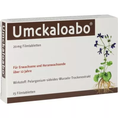 UMCKALOABO 20 mg filmovertrukne tabletter, 15 stk