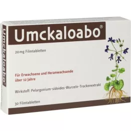 UMCKALOABO 20 mg filmovertrukne tabletter, 30 stk