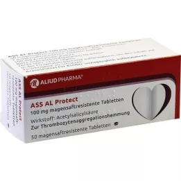 ASS AL Protect 100 mg mavesafttabletter, 50 stk