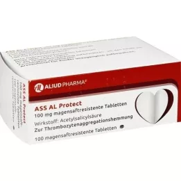 ASS AL Protect 100 mg mavesafttabletter, 100 stk