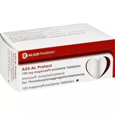 ASS AL Protect 100 mg mavesafttabletter, 100 stk