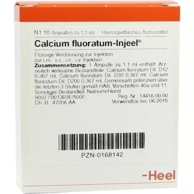 CALCIUM FLUORATUM INJEEL Ampuller, 10 stk