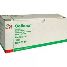 CELLONA Gipsbandager 6 cmx2 m, 10 stk
