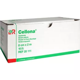 CELLONA Gipsbandager 8 cmx2 m, 10 stk
