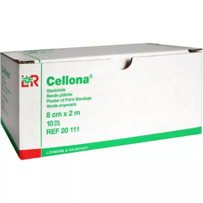 CELLONA Gipsbandager 8 cmx2 m, 10 stk