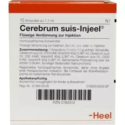 CEREBRUM SUIS Injeel ampuller, 10 stk